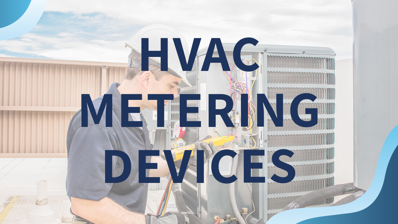 hvac technician checking metering device